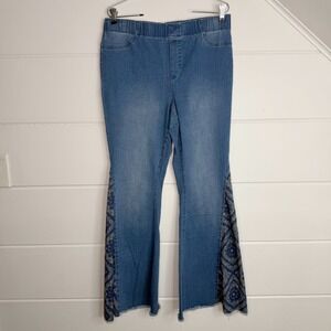Versona Modern 12 Bell Bottom Flares Boho Printer Flare Jegging